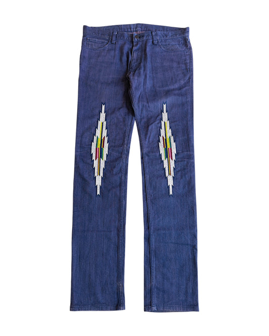Number (N)ine FW07 “Love, God, Murder” Ortega Purple Denim Jeans