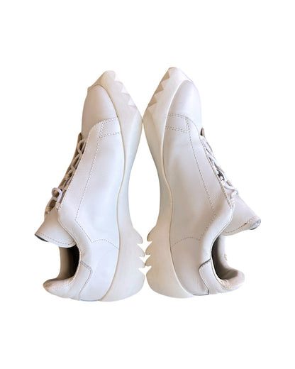 Undercover FW01 Pointed Hog Toe Sole Leather Derby Shoes