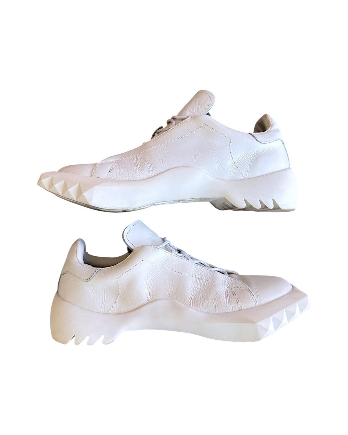 Undercover FW01 Pointed Hog Toe Sole Leather Derby Shoes