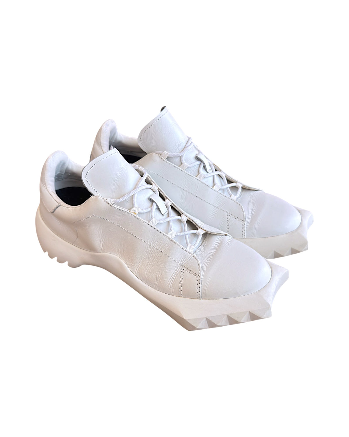Undercover FW01 Pointed Hog Toe Sole Leather Derby Shoes