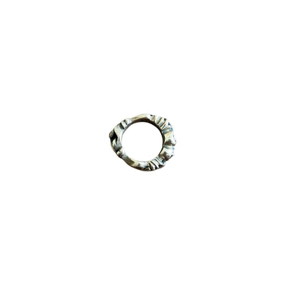 Celtic Arts (A&G Rock) 925 Silver Engraved Heart Cross Scroll Ring