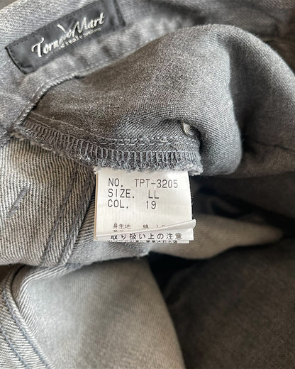 Tornado Mart Mega Whisker Grey Wash Bootcut Denim Jeans