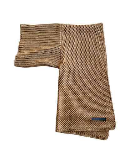 Emporio Armani 2000s Woven Knit Neck Warmer Snood Scarf