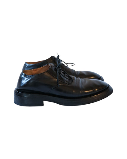 Marsell Mentone Pelle Leather Vitello Derby Nero