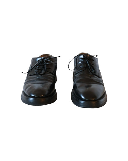 Marsell Mentone Pelle Leather Vitello Derby Nero