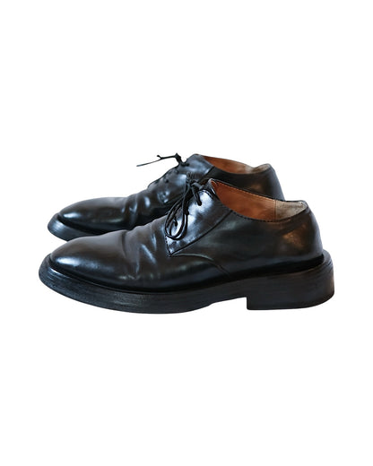 Marsell Mentone Pelle Leather Vitello Derby Nero
