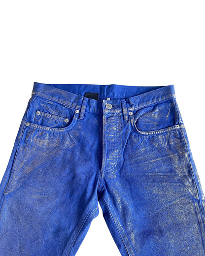Dior Homme SS09 ‘Planisphère’ Luster Gold Wax Denim Jeans