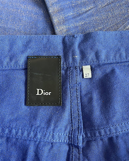 Dior Homme SS09 ‘Planisphère’ Luster Gold Wax Denim Jeans