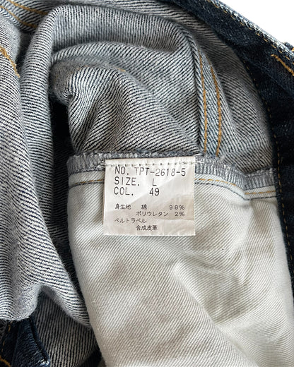 Tornado Mart Whisker Blue Wash Bootcut Denim Jeans