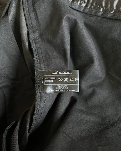 14th Addiction Wrap Hook Closure Wide Leg Slack Pants