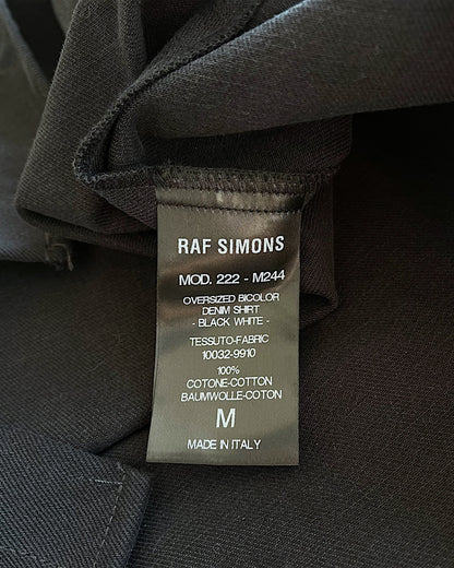 Raf Simons AW22/23 Oversized Bicolor Denim Overshirt