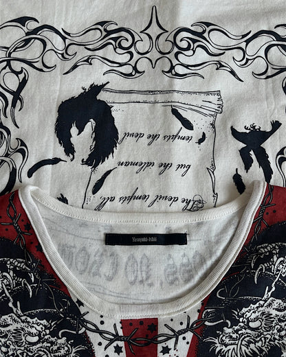 Yasuyuki Ishii Rising Sun Tattoo Prints Stretch T-Shirt