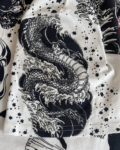 Yasuyuki Ishii Rising Sun Tattoo Prints Stretch T-Shirt