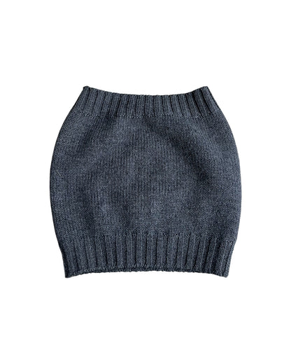 Beauty:Beast 2000s Embroidery Logo Open Top Wool Knit Hat
