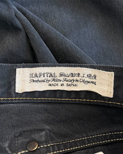 Kapital Kountry SS19 Distressed Skeleton Bones Denim Jeans