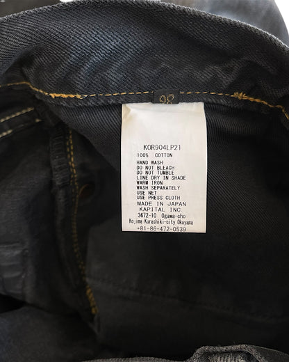 Kapital Kountry SS19 Distressed Skeleton Bones Denim Jeans