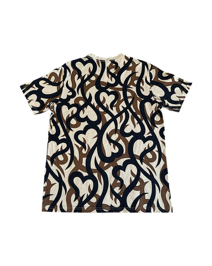 Number (N)ine AW04 'Give Peace A Chance' Heart Camo T-Shirt