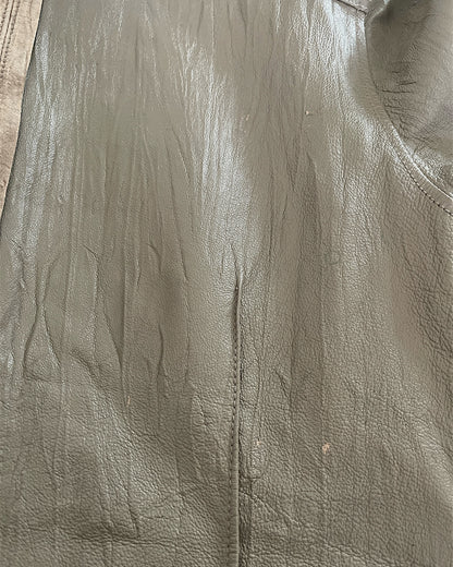 Tornado Mart Hook Closure Leather Shirt Jacket