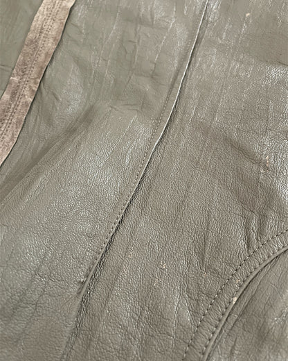 Tornado Mart Hook Closure Leather Shirt Jacket