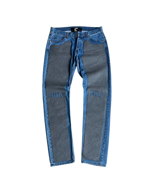 Hood By Air SS17 Rubber Panel HBA Knee Cutout Denim Jeans