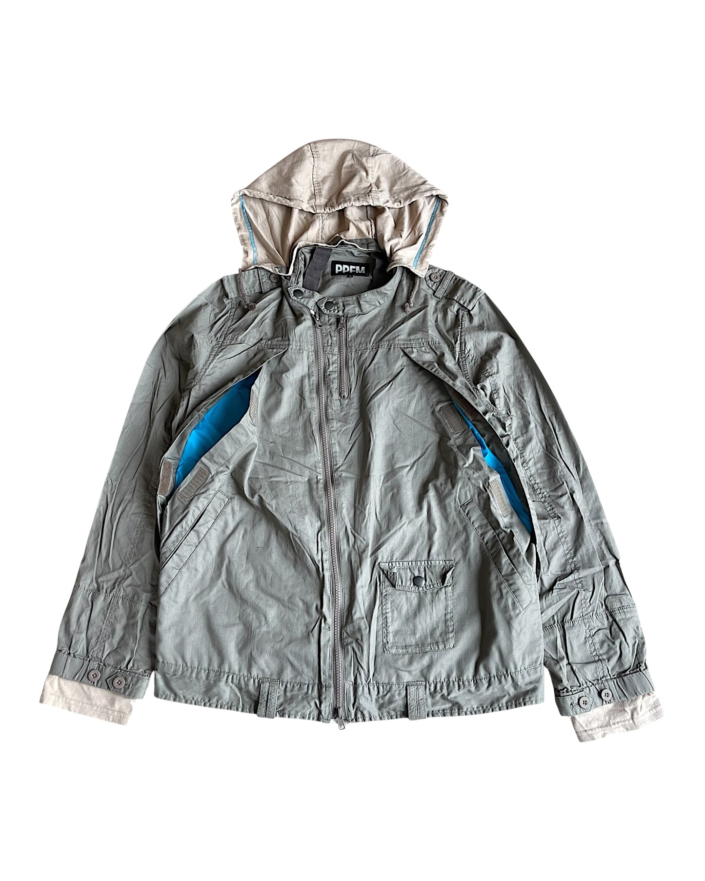 PPFM Military Parachute Light Zip-Up Shirt Jacket