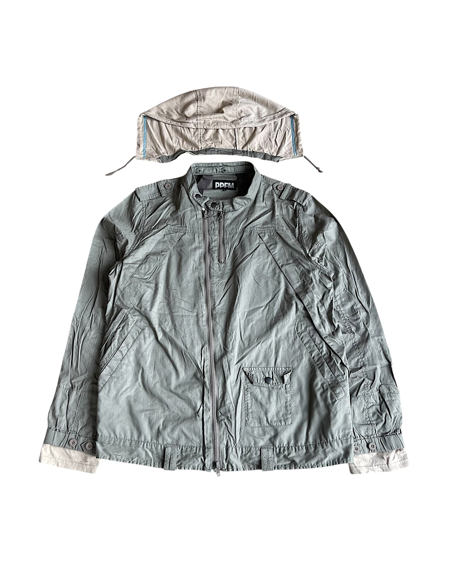 PPFM Military Parachute Light Zip-Up Shirt Jacket