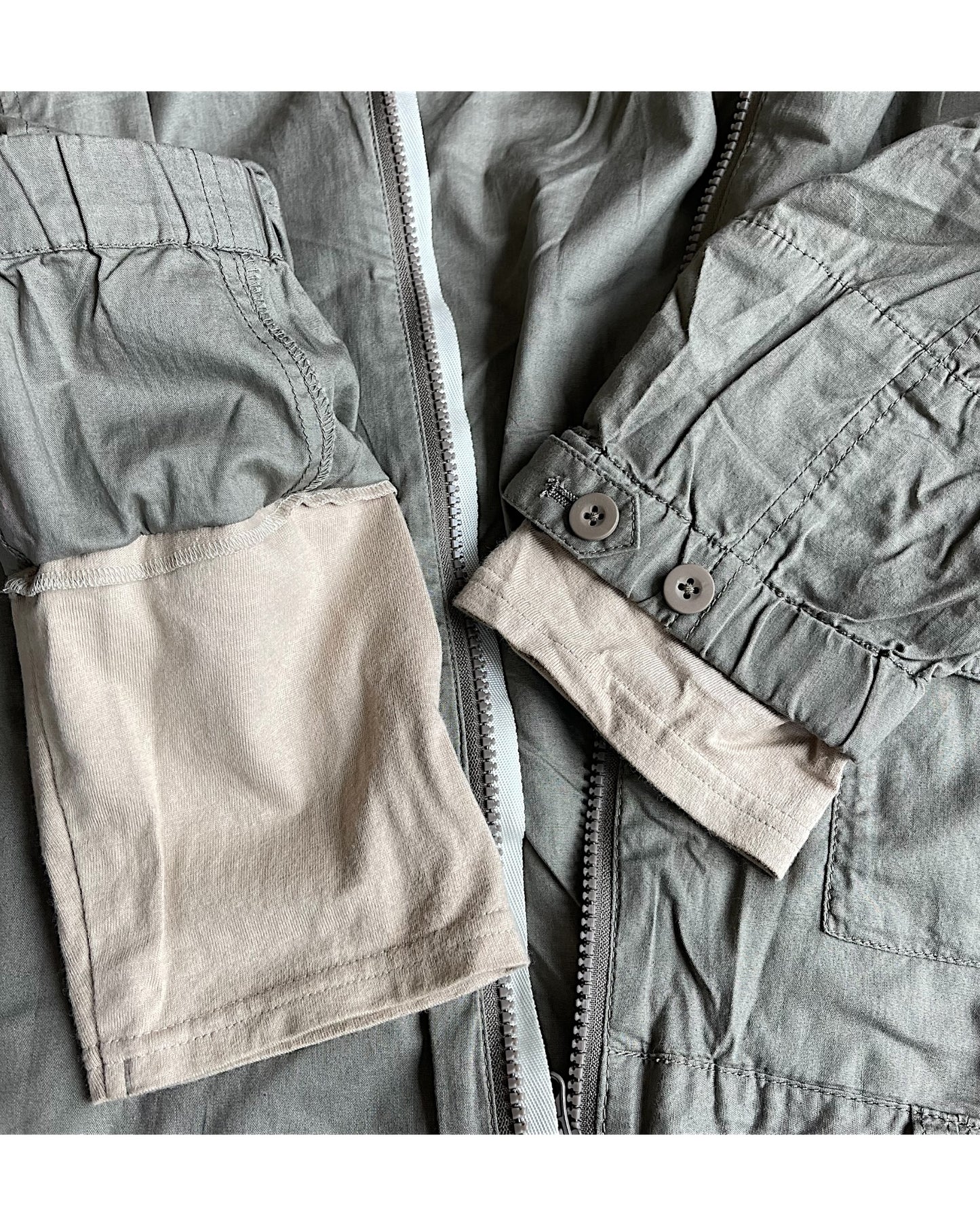 PPFM Military Parachute Light Zip-Up Shirt Jacket