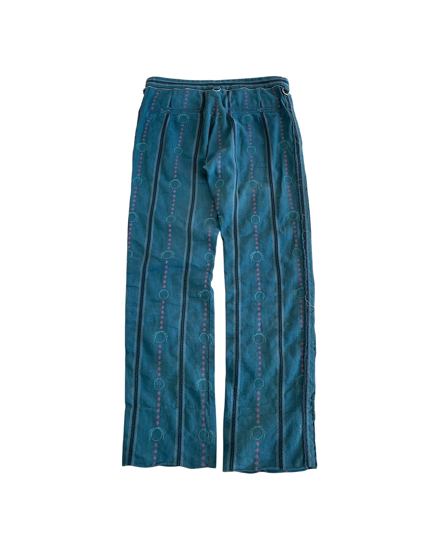 Undercover SS03 'Scab' Ethnic Tribal Giz Embroidery Pants