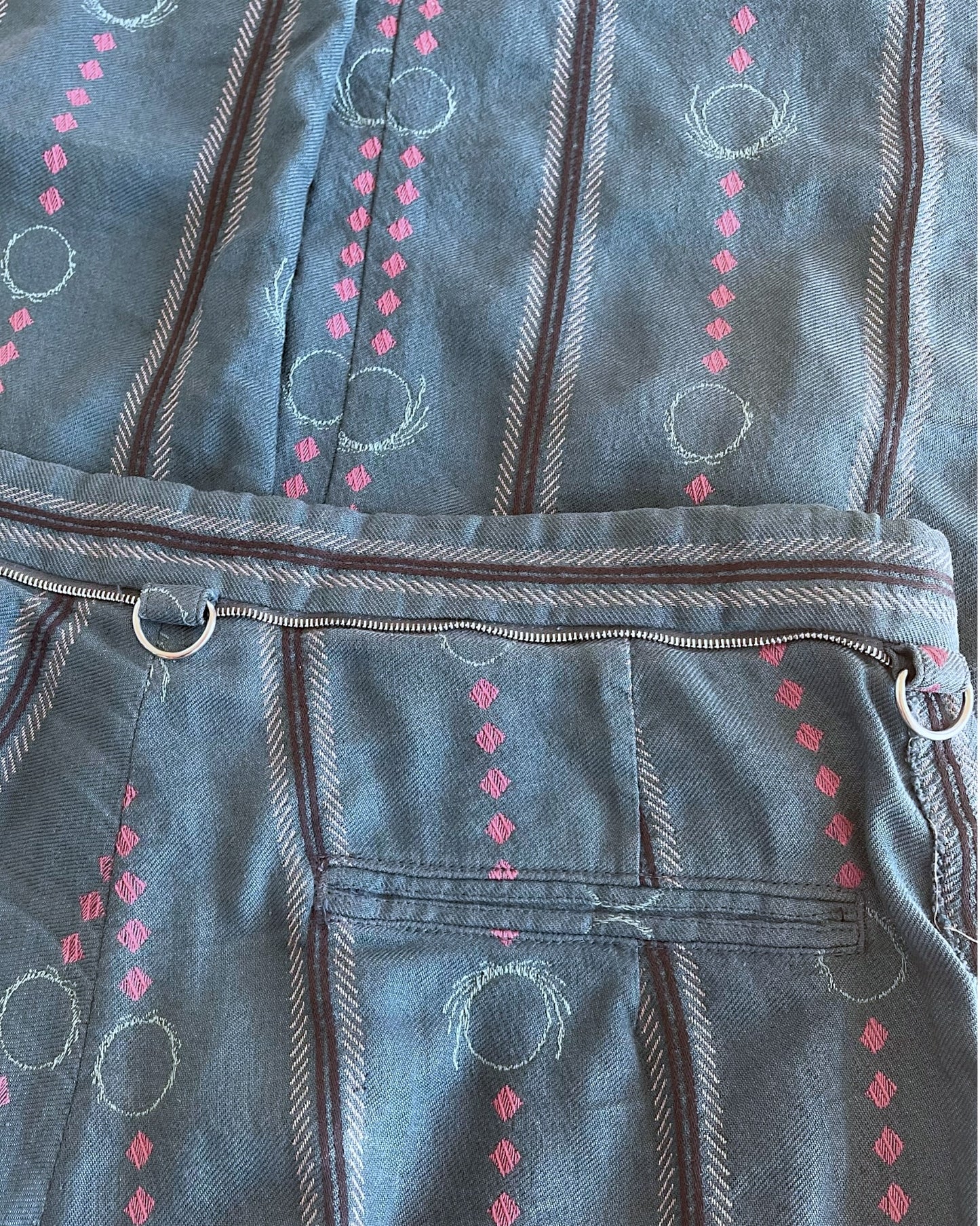 Undercover SS03 'Scab' Ethnic Tribal Giz Embroidery Pants