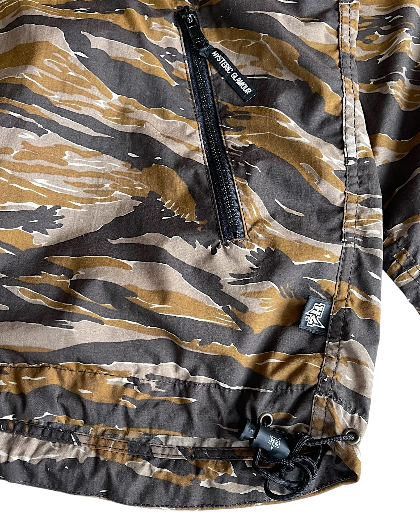 Hysteric Glamour Tiger Camo Embroidery Rock Logo Windbreaker Jacket