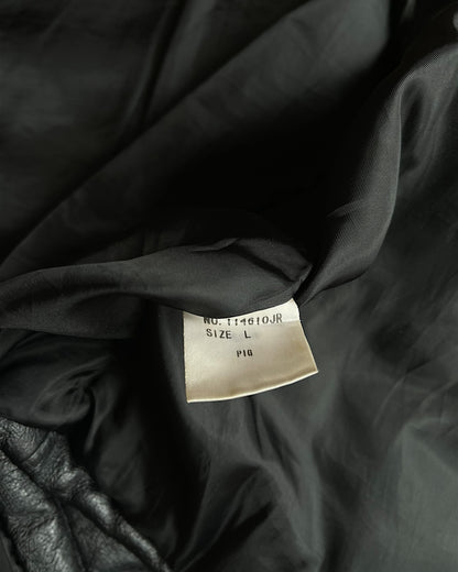Yasuyuki Ishii Pig Leather Down Puffer Fur Collar Jacket