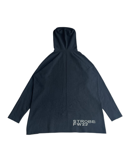Rick Owens FW22 'Strobe' Human Cashmere Intarsia Hoodie