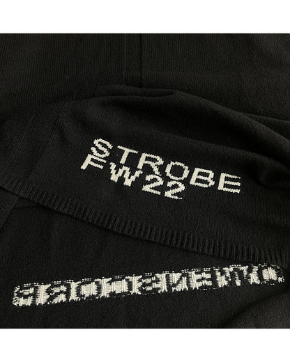 Rick Owens FW22 'Strobe' Human Cashmere Intarsia Hoodie