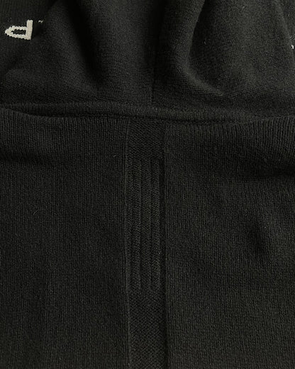 Rick Owens FW22 'Strobe' Human Cashmere Intarsia Hoodie