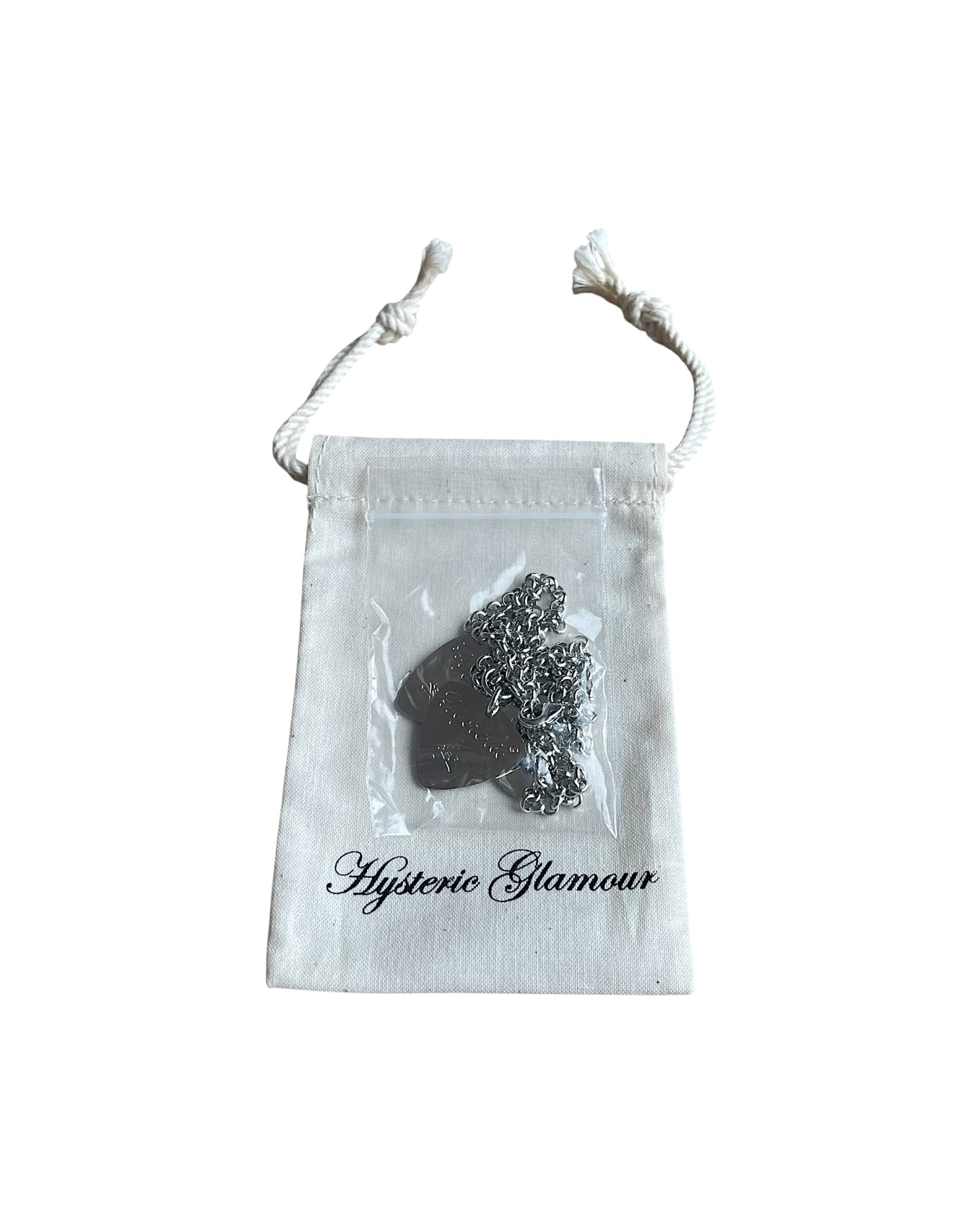 Hysteric Glamour Guitar Picks Girl Rock Me Baby Necklace