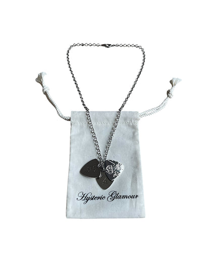 Hysteric Glamour Guitar Picks Girl Rock Me Baby Necklace