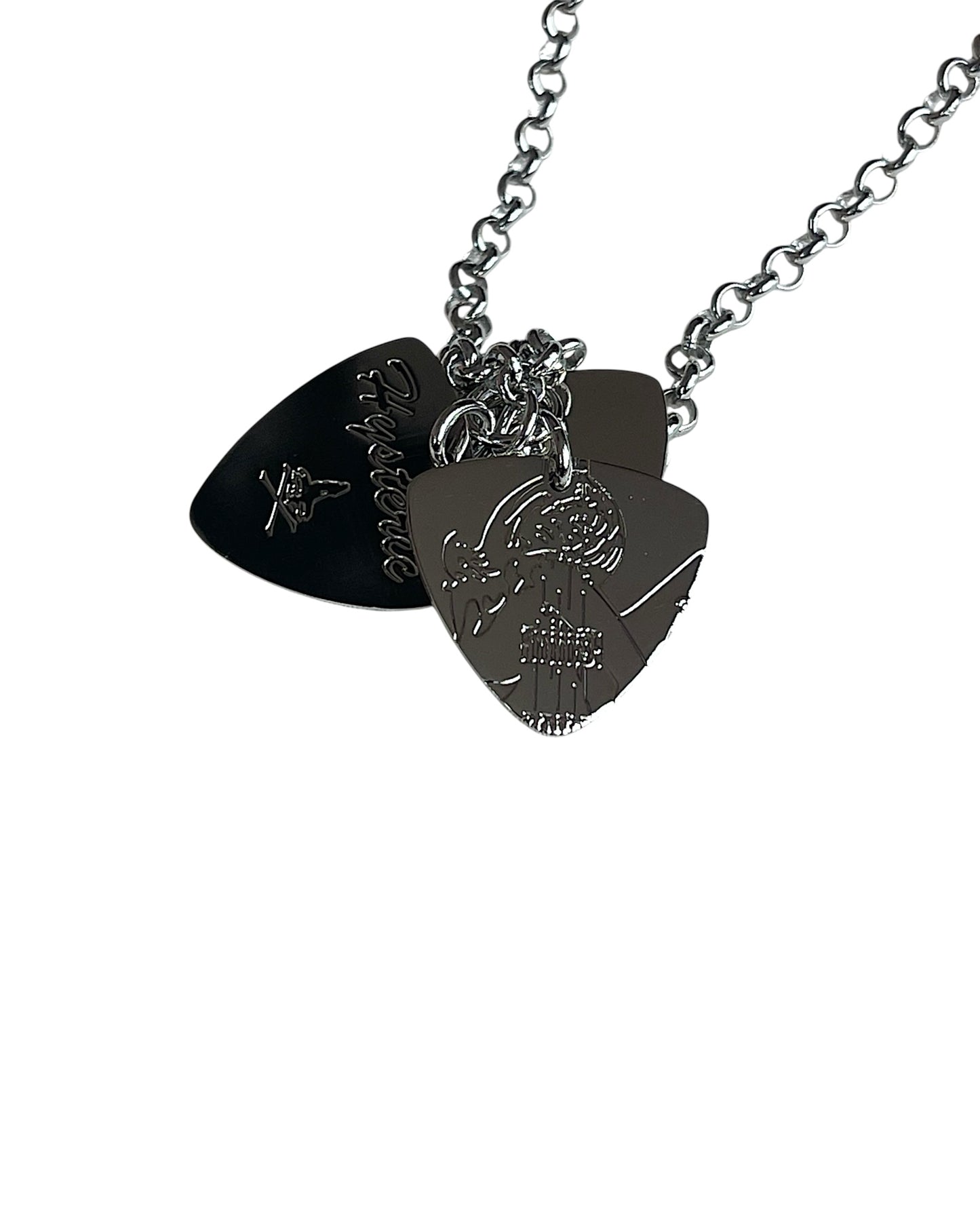 Hysteric Glamour Guitar Picks Girl Rock Me Baby Necklace