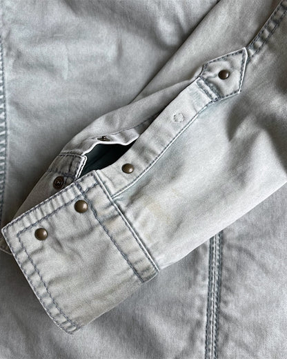 Nicole Club For Men Studded Zip-Up Cowboy Shirt Jacket
