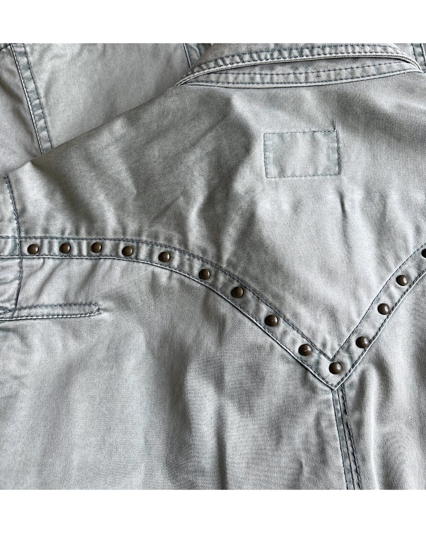 Nicole Club For Men Studded Zip-Up Cowboy Shirt Jacket