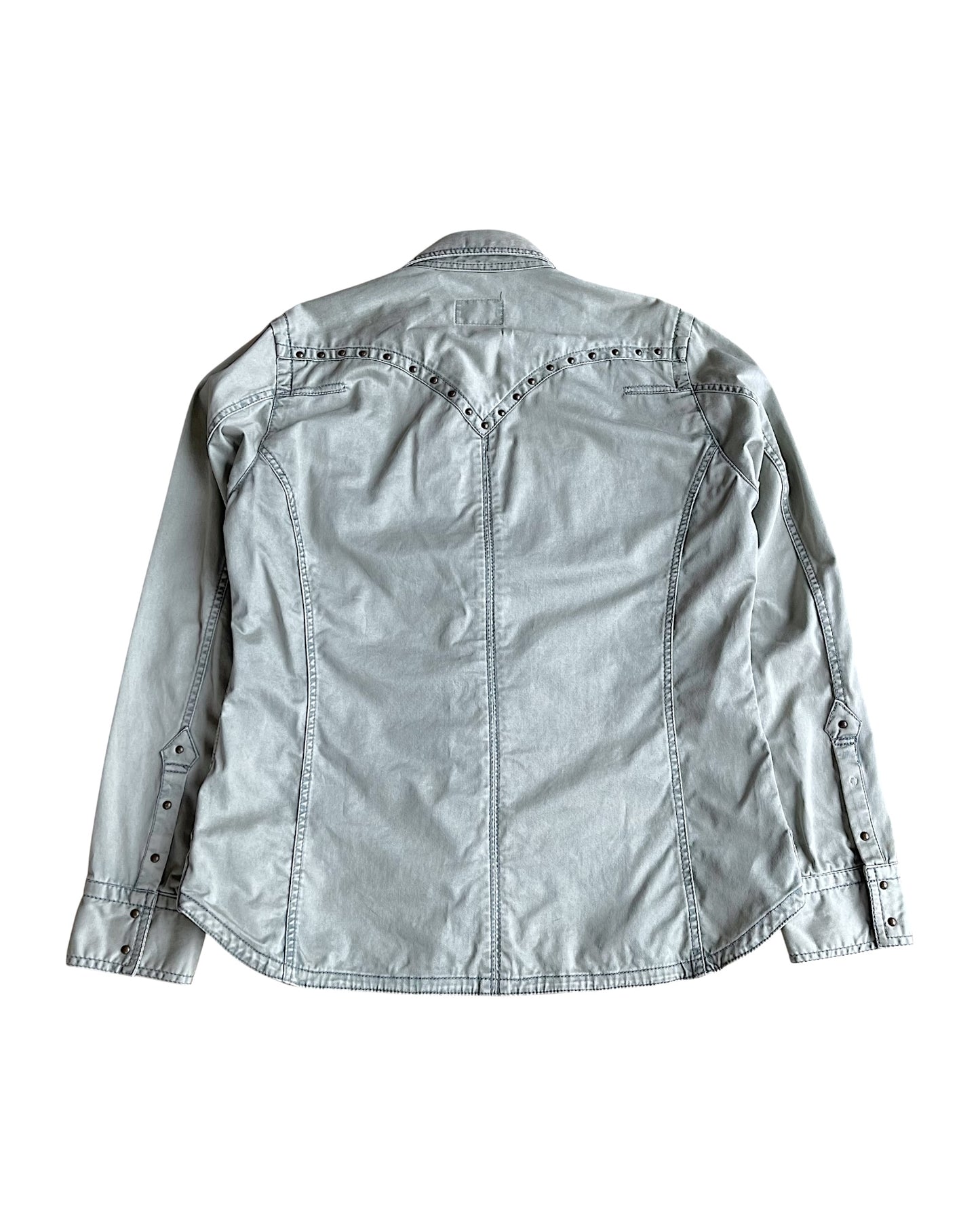 Nicole Club For Men Studded Zip-Up Cowboy Shirt Jacket
