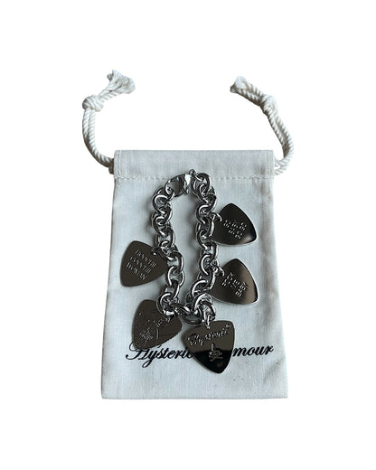 Hysteric Glamour Guitar Picks Women Go Baby Link Bracelet