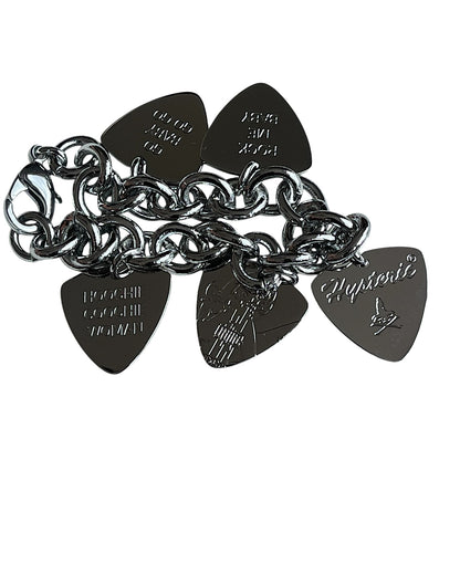 Hysteric Glamour Guitar Picks Women Go Baby Link Bracelet