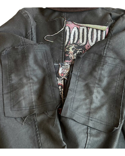 Mihara Yasuhiro FW2016/17 Runway Reconstructed Patchwork Openwork Jacket