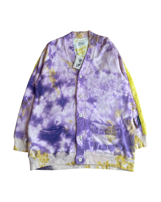 Kapital Journey Product Bibark Tie-Dye Hybrid Quilted Cardigan
