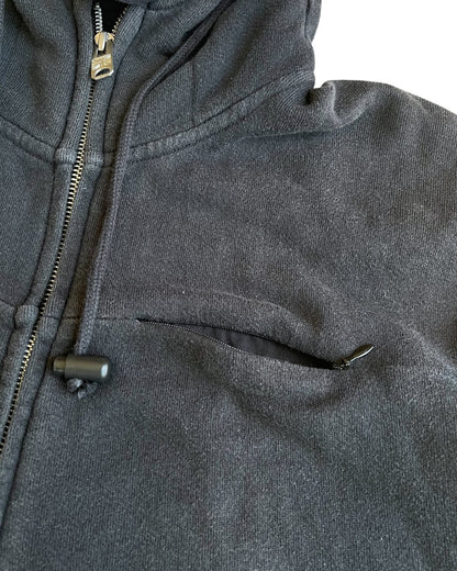 PPFM 2000s Skull Mask Zip-Up Sweatshirt Hoodie