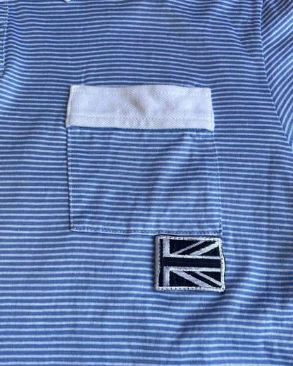 Dior Homme FW06 "These Grey Days" Union Jack Striped Polo