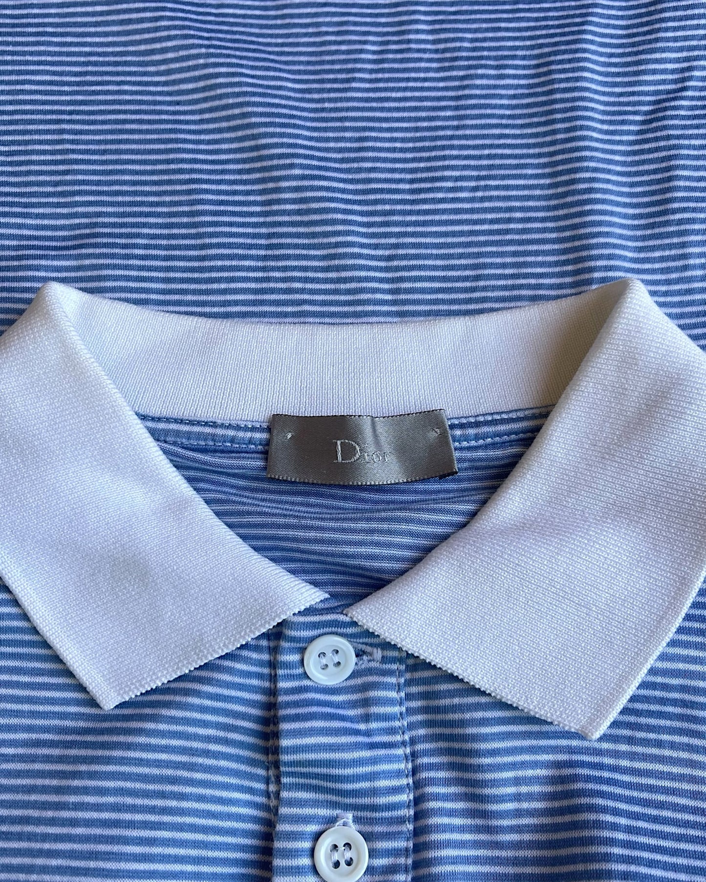 Dior Homme FW06 "These Grey Days" Union Jack Striped Polo