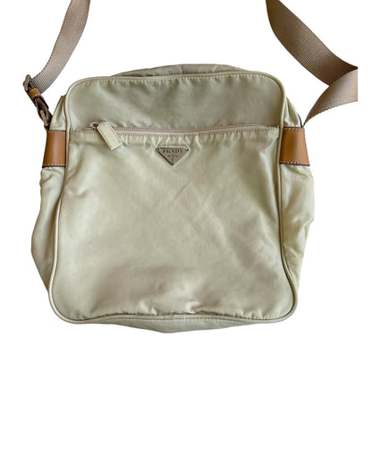 Prada FW02 Vela Sport Lino Nylon Shoulder Bag