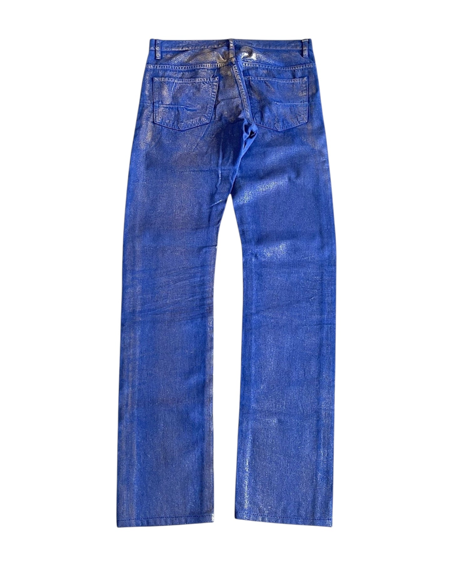 Dior Homme SS09 "Planisphère" Luster Gold Waxed Denim Jeans