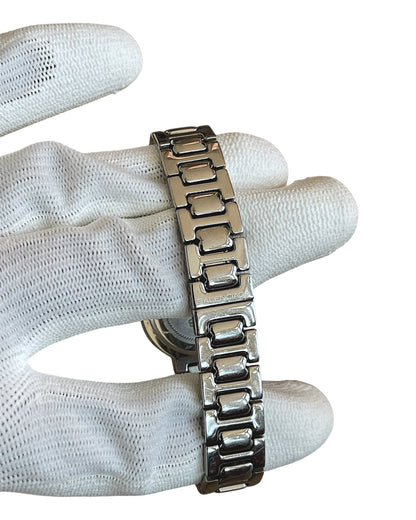 Balenciaga Vintage White Dial Circle Case Silver Quartz Watch